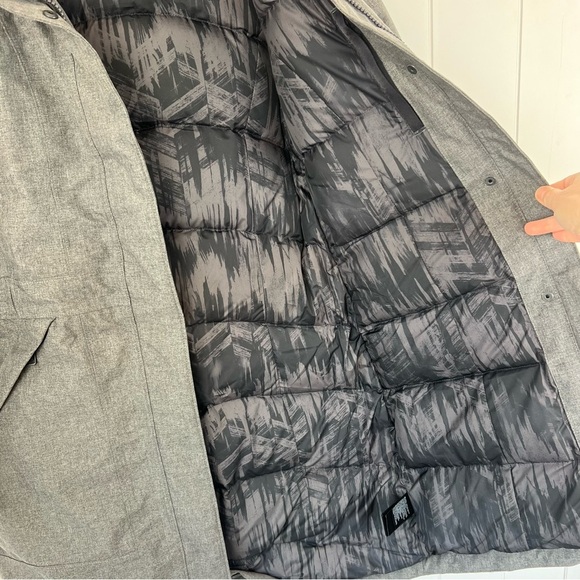 The north face Hyvent grey waterproof puffer parka hooded ski jacket XS - Picture 7 of 14